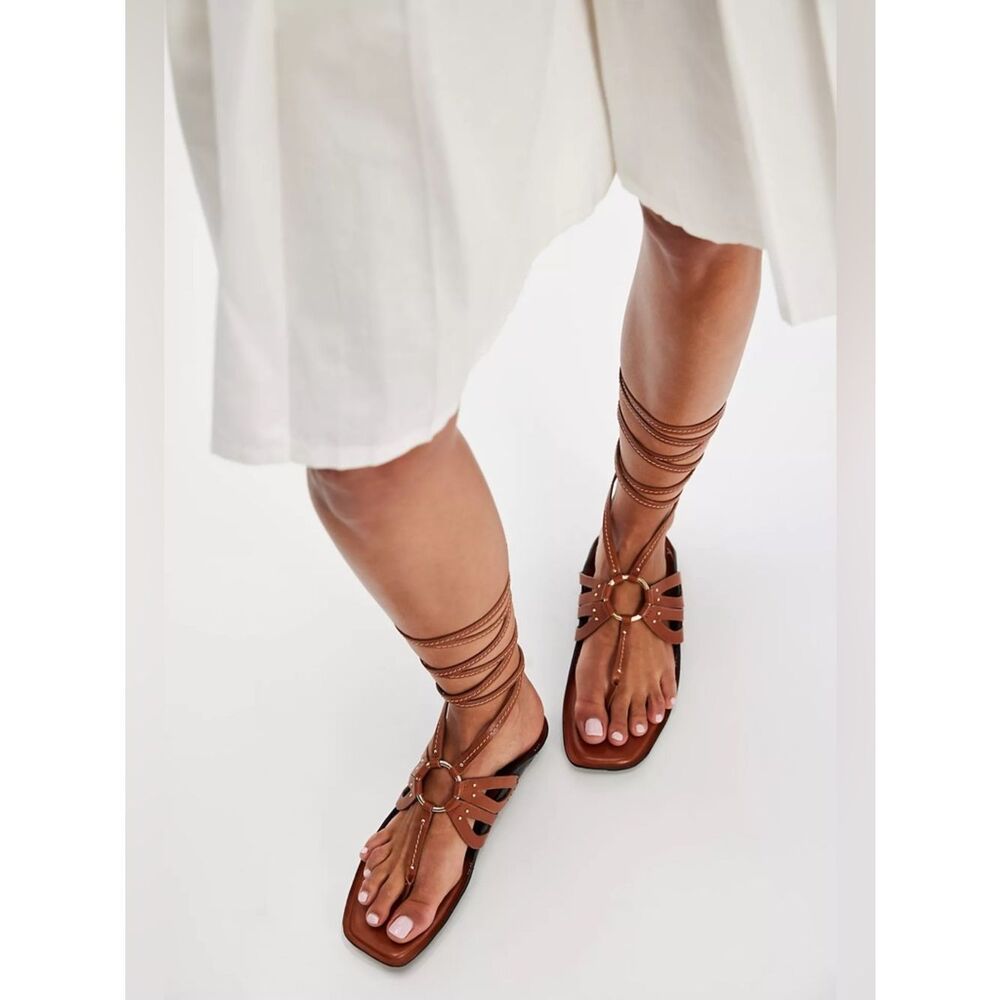 New Free People Dragonfly Wrap Sandals Size 9 - Picture 3 of 7
